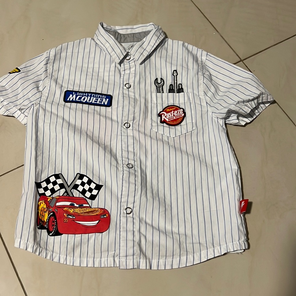 Lighting McQueen button down